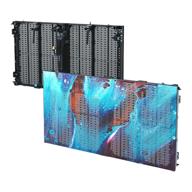 transparent rental LED display for stage events