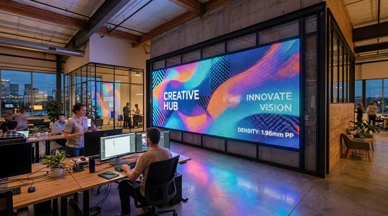 LED Smart Lightwall creating animated ambient lighting across a large wall surface