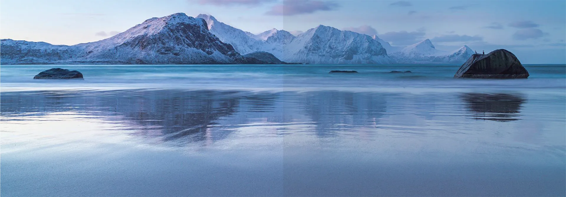 Cold coastal landscape illustrating demanding outdoor environmental conditions