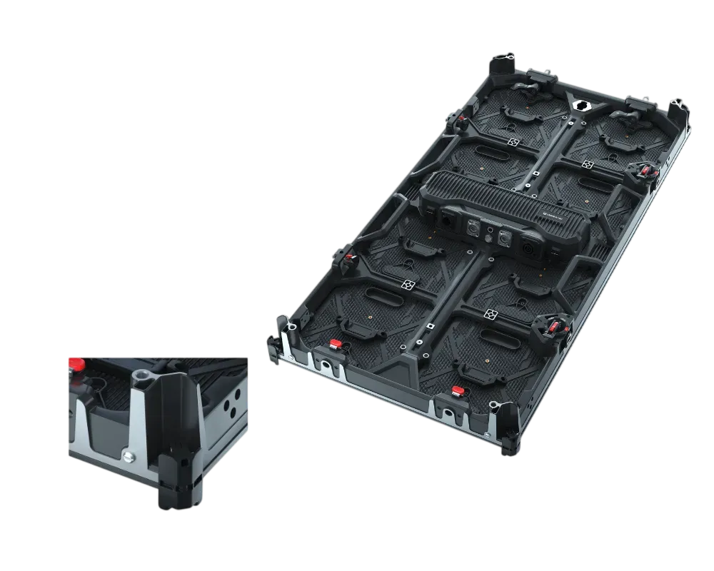 UR Pro cabinet corner protection and bottom elevation detail