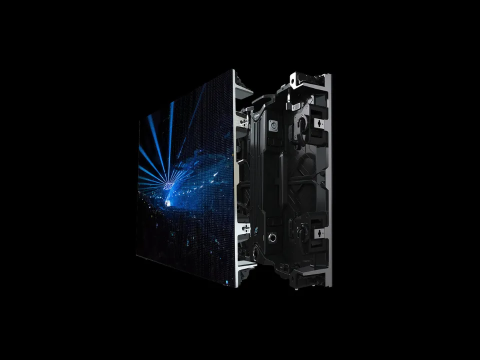 AS Series rental LED display showing detailed camera-facing stage content