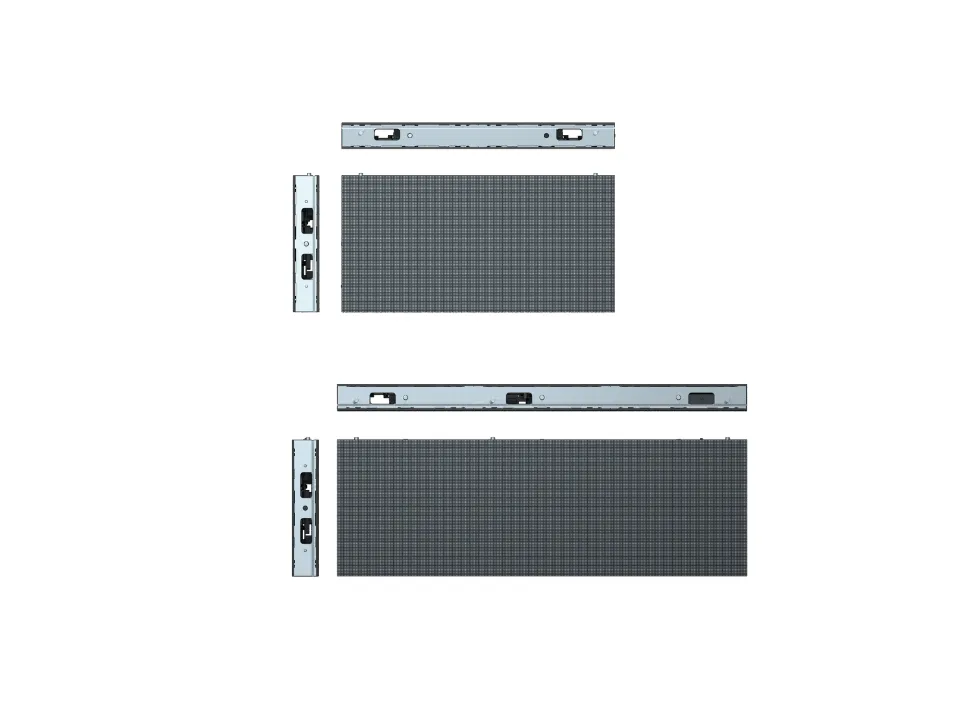 DualView LED cabinet size configurations and 47 mm cabinet depth