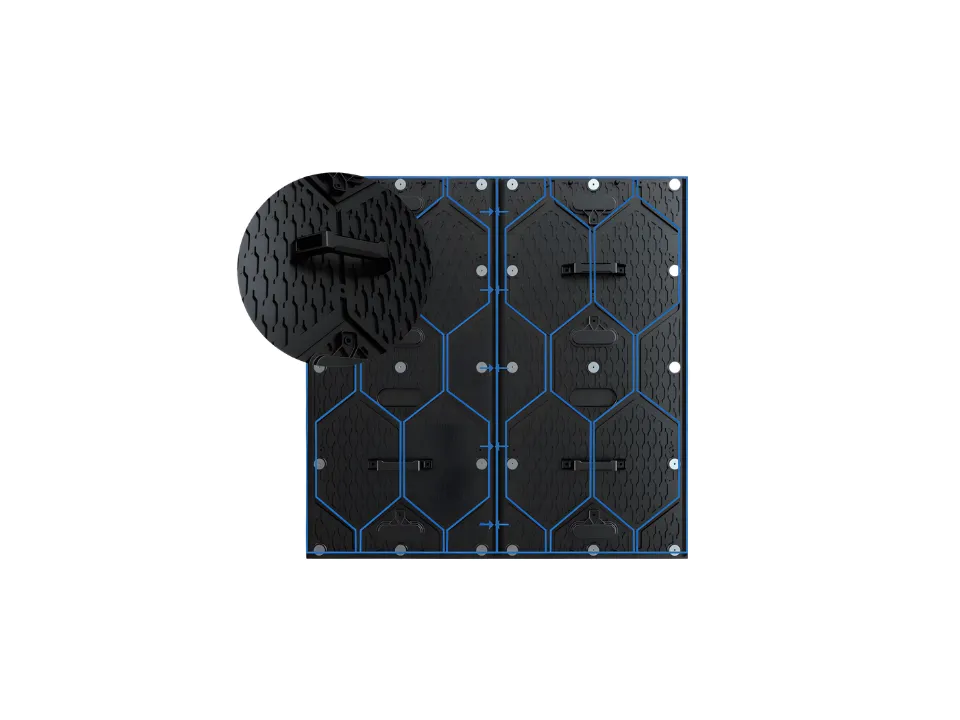 Falcon Series outdoor LED module structural detail for alignment control