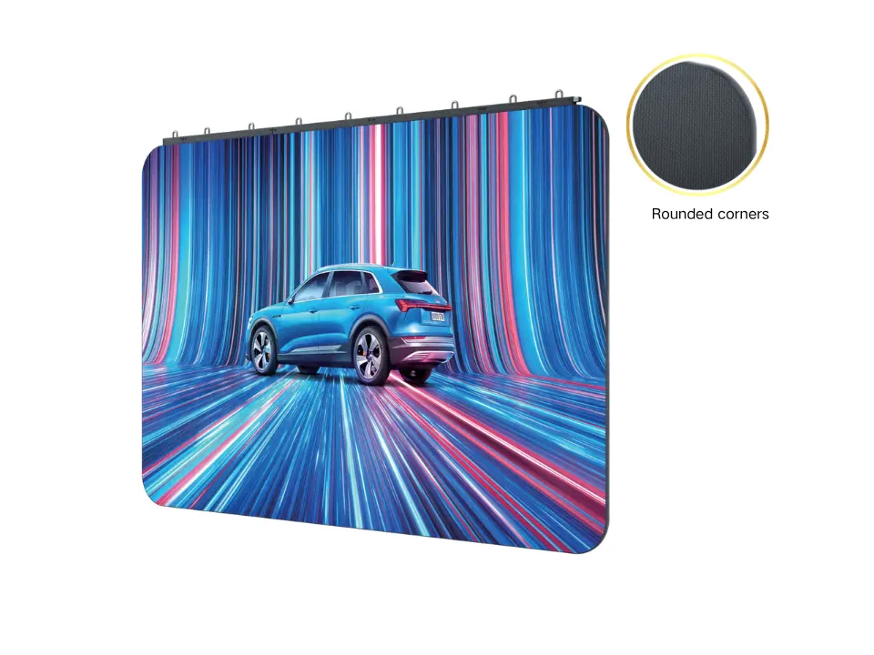 GT Series optional rounded-corner cabinet configuration