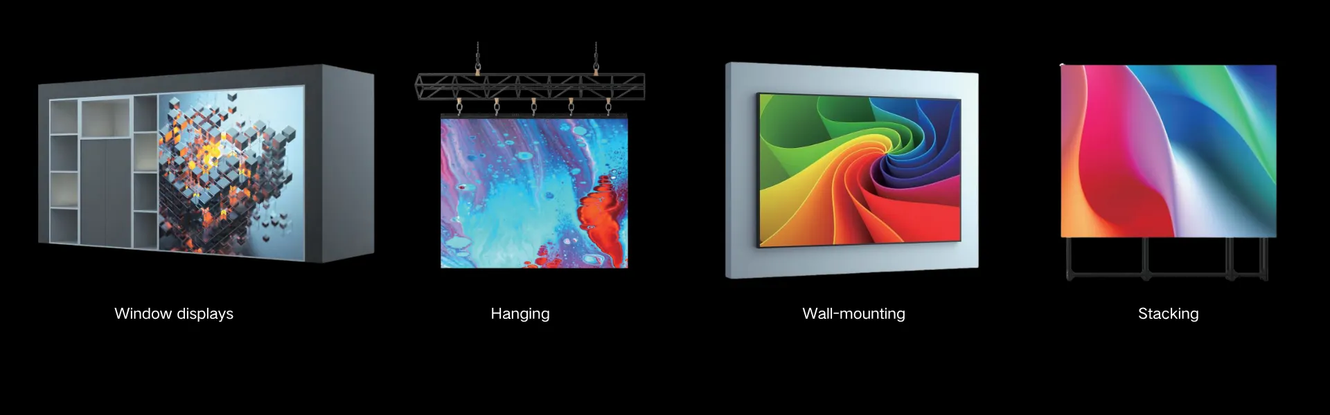 GT Series indoor LED display applications in commercial environments