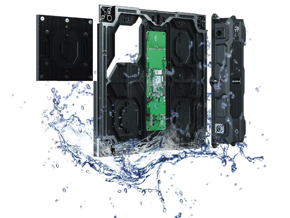 IW Series cabinet with IP65 front and rear protection