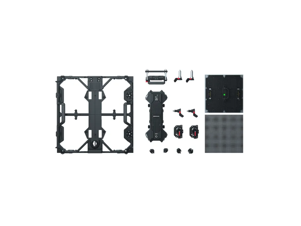 MT Series modular cabinet structure with removable LED module and power box
