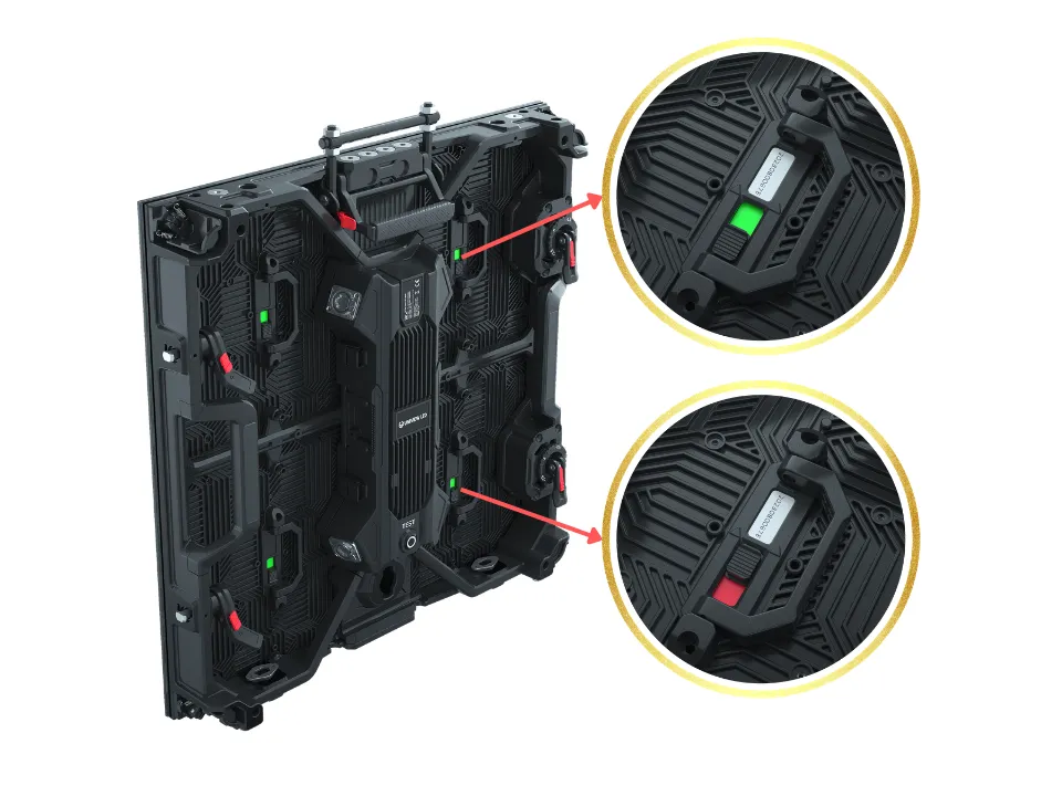 MT Series red and green module identification marks for fault location