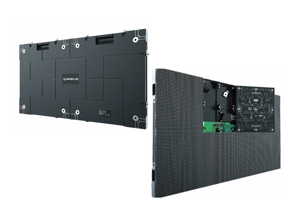 UNIVIEW LED UHD die-cast aluminum cabinet and housing-free module structure