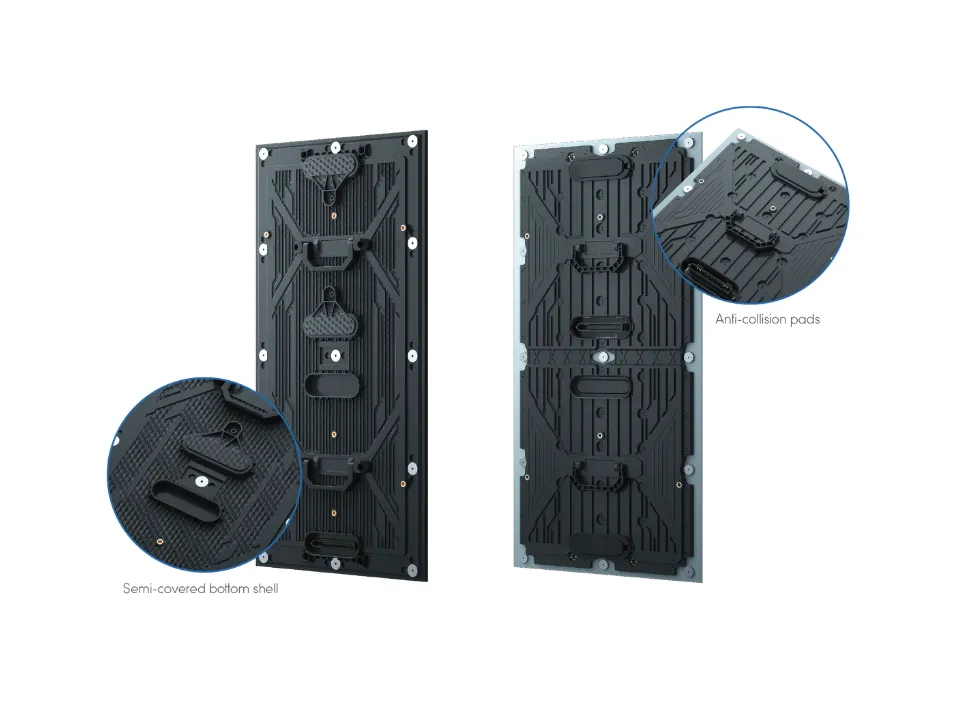 UR Pro semi-covered module shell and anti-collision pad design
