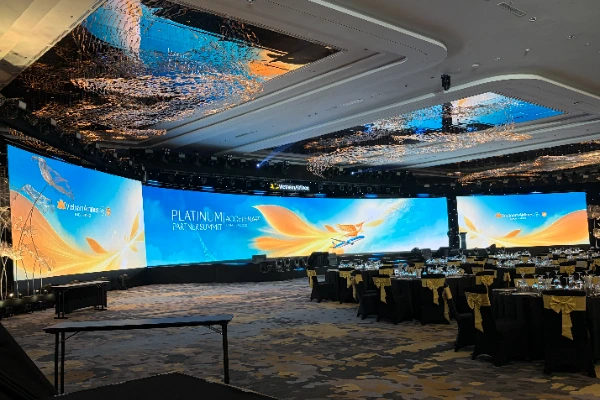 UR PRO 2.9mm rental LED display at Hanoi Exhibition Center Event in Vietnam