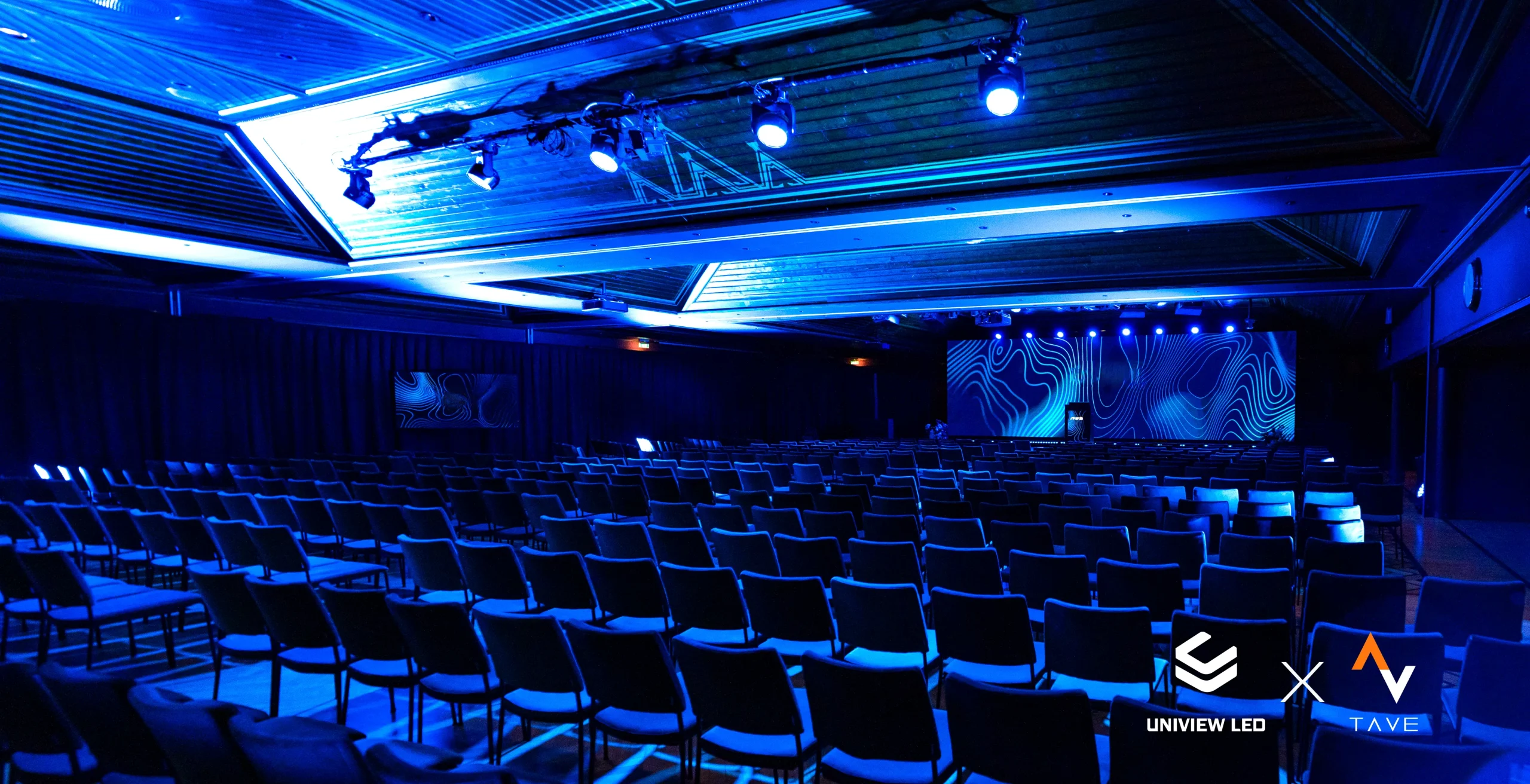 AS Series P2.6mm LED display at a corporate financial conference in Oslo