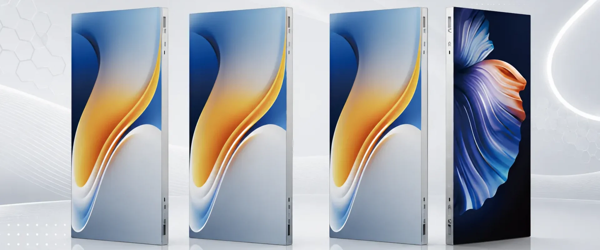 RDV Series dual-sided rental LED displays with multiple content views